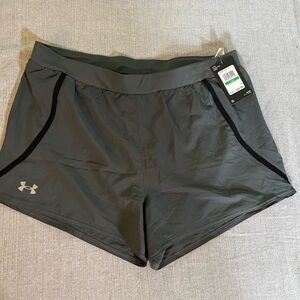 Under Armour Gray Athletic Shorts with Elastic Waistband